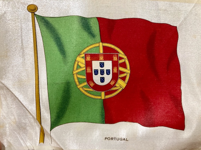 Bandera de Portugal sobre Tela